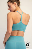 RECYCLED BUTTER Y BACK BRA TOP
