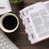 Floral Bible Tabs Set - 121 Pieces