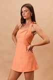 HALTER NECK MINI DRESS