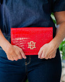 Bryn Clutch/Crossbody Red Patent EC
