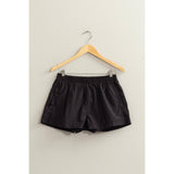 Mid Waist Nylon Shorts