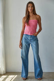 S1241A | Knit Modal Nylon Spandex Seamless Jacquard Tube Top