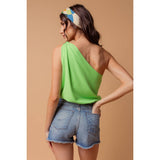 One Shoulder Knot Detail Top