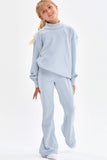 Cotton Terry Slit Hem Pants