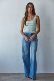 S1309N | Knit Striped Seamless Padded Tank Top