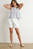 Sky Meadow Peplum Top - BMT7750