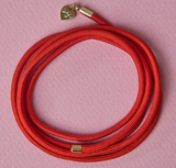 Coral Red Cord Necklace