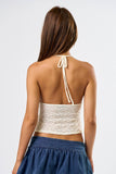 The Lace Halter Top