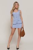 Scuba Knit Mini Skirt W/ Inner Pants