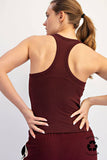 BUTTER SLEEVELESS RACER BACK TANK TOP