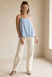 Billowy Cami Top With Bubble Hem