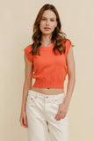Women's Rib Neck Knit Sweater