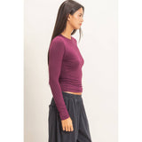 Crew Neck Long Sleeve Top