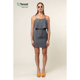 Tencel™ Ruffle Dress With Side Slits