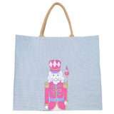 Candy Nutcracker Carryall Tote   Sky/Pink/White   22x19x8