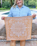 Dora Floral Paisley Scarf Gold