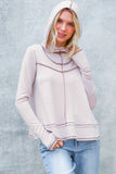 HOODIE LONG SLEEVE THUMBHOLE FRENCH TERRY TOP
