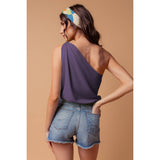 One Shoulder Knot Detail Top