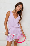 Serena Vest Top w/ Pleated Skirt Set