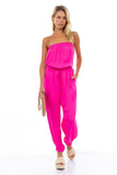 Strapless Elastic Banded Jumpsuit