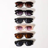 Retro Square Frame Sunglasses Modern Fashion Style