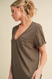 8286DK Zoie V-Neck Short Sleeve Top 5