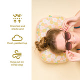 Ballast Beach Pillow–Daisy Craze Peach
