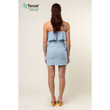 Tencel™ Ruffle Dress With Side Slits