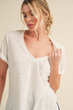 8286DK Zoie V-Neck Short Sleeve Top 5