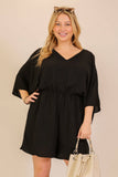 Plus Size Airflow Dolman Sleeve Romper 2