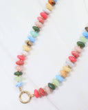 Fort Kent Stone Beaded Toggle Necklace Multi