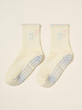 Ribbon Duo Petal Grip Sock, Pilates Socks