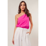 One Shoulder Knot Detail Top