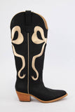 RUBY BOW SWIRLING PATTERNED WESTERN BOOTS