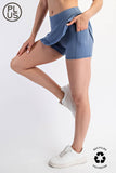 PLUS SIZE BUTTER SKORT