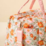 On-the-Go Quilted Weekender Bag-Bouquet Beauty Sage