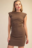 Ruched Fitted Mini Dress