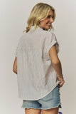 STRIPED SHORT SLEEVE BUTTON-DOWN - RET4255