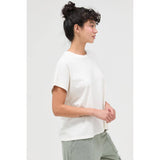 Capped Sleeve Mineral Wash T-Shirt