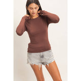 Crew Neck Long Sleeve Top