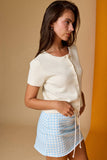 PC19323 Short Sleeve Button Front Cardigan