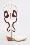 RUBY BOW SWIRLING PATTERNED WESTERN BOOTS