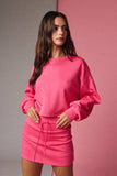 PX19073 Cozy Sweatshirt and Mini Skirt Set