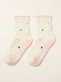 Mini Heart Petal Grip Sock, Pilates Socks