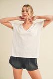 8286DK Zoie V-Neck Short Sleeve Top 5