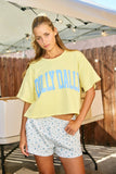 T1754K | 'DILLY DALLY' Graphic Jersey Boxy Crop Top