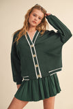 IST6168 KNIT CARDIGAN AND SKIRT SET