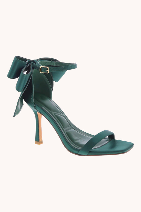 VENUS-1 SATIN RIBBON STILETTO ANKLE STRAP HEELS
