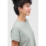 Capped Sleeve Mineral Wash T-Shirt