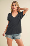 8286DK Zoie V-Neck Short Sleeve Top 5